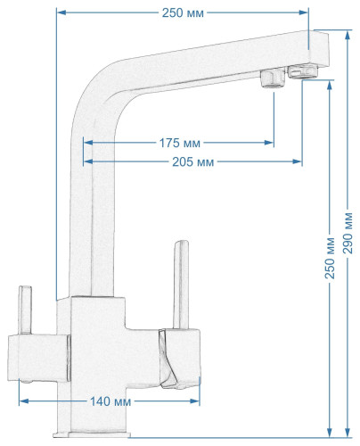 Смеситель Seaman Barcelone SSL-5391 Mist