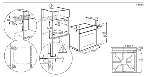 Электрический духовой шкаф Electrolux (Электролюкс) EOD6P77Z