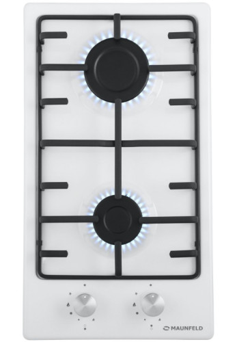 Газовая варочная панель MAUNFELD (Маунфилд) EGHE.32.3EW/G белый + ВИДЕО О ТОВАРЕ