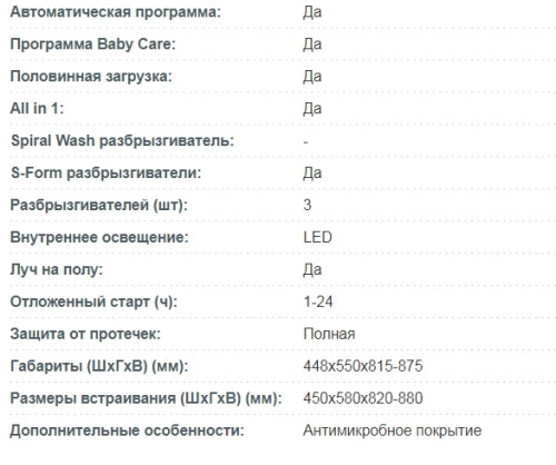 Встраиваемая посудомоечная машина Korting (Кёртинг) KDI 45980