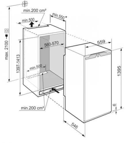 Встраиваемый холодильник Liebherr (Либхер) IRd 4520