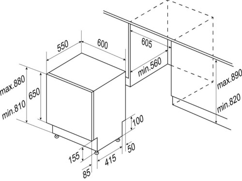 Встраиваемая посудомоечная машина Zigmund-Shtain (Зигмунд-Штайн) DW 169.6009 X