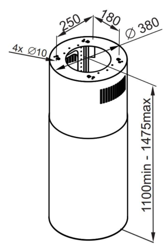 Вытяжка MAUNFELD (Маунфилд) LEE PUSH 39 белый