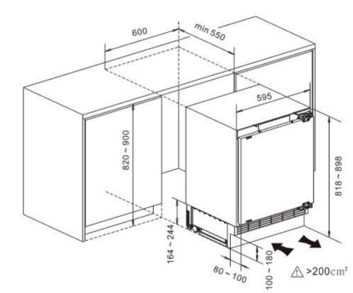 Встраиваемый холодильник Kuppersberg (Купперсберг) RCBU 815
