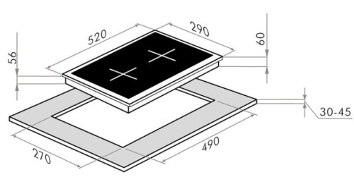 Индукционная варочная панель HOMSair (ХОМСэйр) HI32ABK