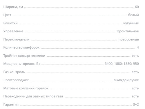 Газовая варочная панель Zigmund-Shtain (Зигмунд-Штайн) GN 128.61 W