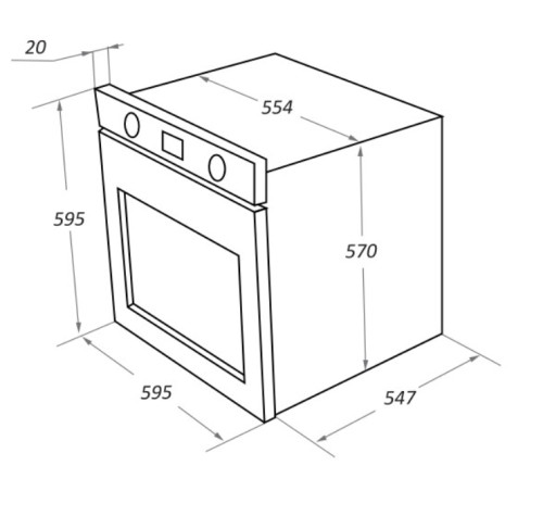 Электрический духовой шкаф MAUNFELD (Маунфилд) EOEF.766S1