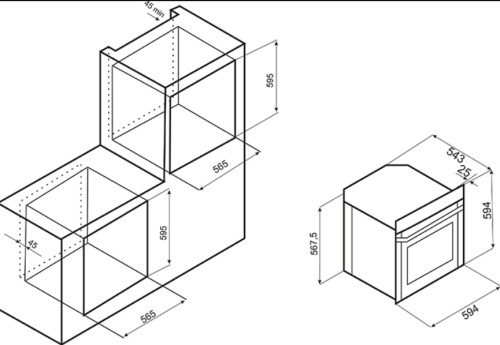 Электрический духовой шкаф EXITEQ (Экзитег) F 60 TMR