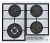 Газовая варочная панель Korting (Кёртинг) HGG 6734 CTW