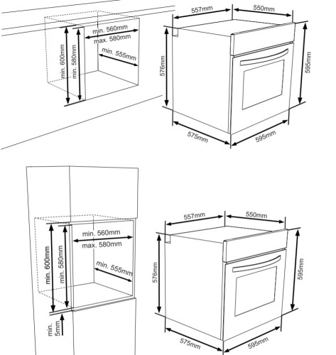 Электрический духовой шкаф Zigmund-Shtain (Зигмунд-Штайн) EN 106.511 S