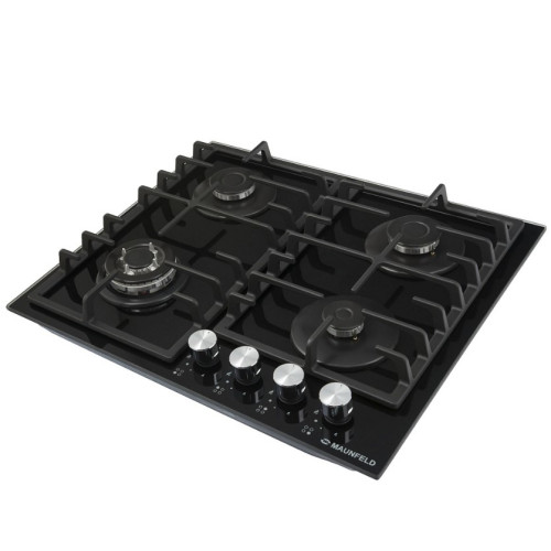 Газовая варочная панель MAUNFELD (Маунфилд) EGHG.64.33CB/G черный + ВИДЕО О ТОВАРЕ