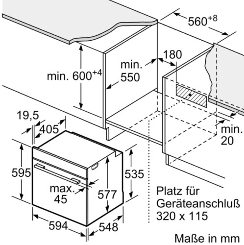 Электрический духовой шкаф Bosch (Бош) HBG7221B1