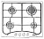 Газовая варочная панель Kaiser (Кайзер) KG 6971 W