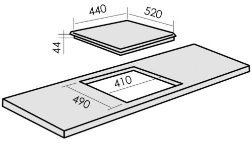 Газовая варочная панель MBS PG-453BL