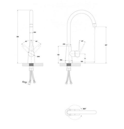 Смеситель для кухни Paulmark (Паульмарк) Holstein Ho212065-302, песок