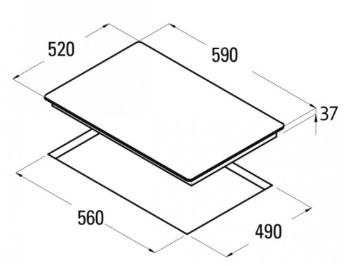 Электрическая варочная панель Cata (Ката) TN 604/A