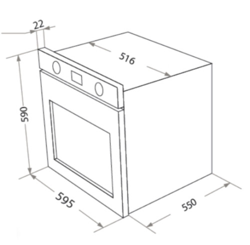 Электрический духовой шкаф HOMSair (ХОМСэйр) OEF657WH