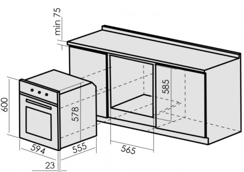 Электрический духовой шкаф MBS DE-610