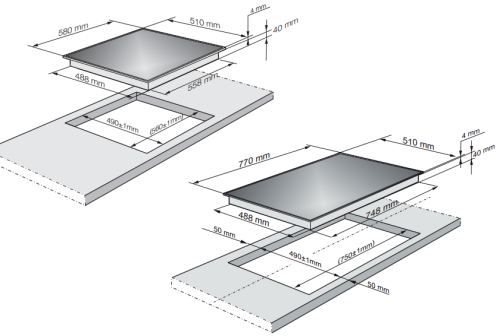 Электрическая варочная панель Zigmund-Shtain (Зигмунд-Штайн) CNS 259.60 WX