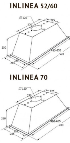 Встраиваемая вытяжка Kuppersberg (Купперсберг) INLINEA 70 X