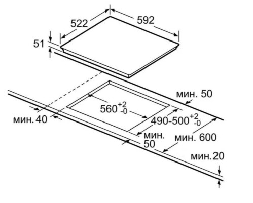 Индукционная варочная панель Bosch (Бош) PVQ611FC5E