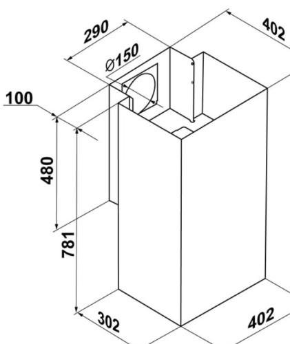 Вытяжка MAUNFELD (Маунфилд) Bath 401 медный