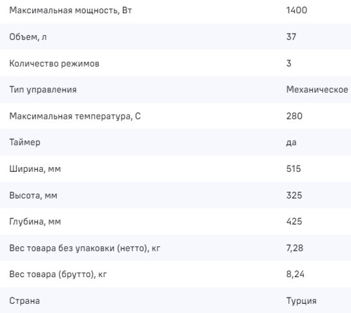 Мини-печь MAUNFELD (Маунфилд) MMO-373MBG02
