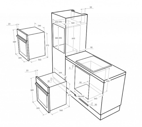 Электрический духовой шкаф MAUNFELD (Маунфилд) MEOFE.676RILB2.TMS