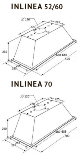 Встраиваемая вытяжка Kuppersberg (Купперсберг) INLINEA 70 WX