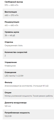 Встраиваемая вытяжка Lex (Лекс) HUBBLE 600 BLACK