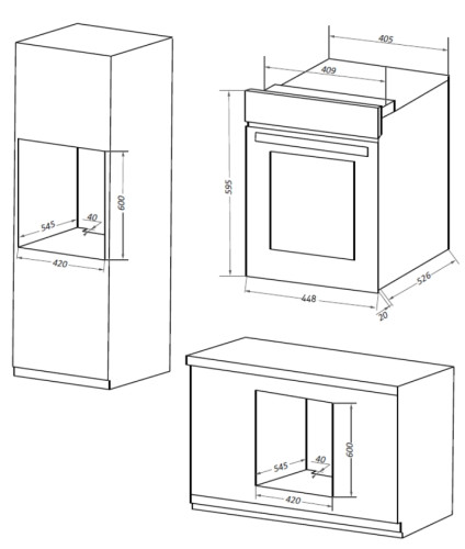 Электрический духовой шкаф MAUNFELD (Маунфилд) EOEF516RBG
