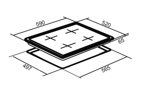 Электрическая варочная панель ORE (Оре) CA60A
