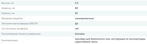 Газовая варочная панель Simfer (Симфер) H60K40S111