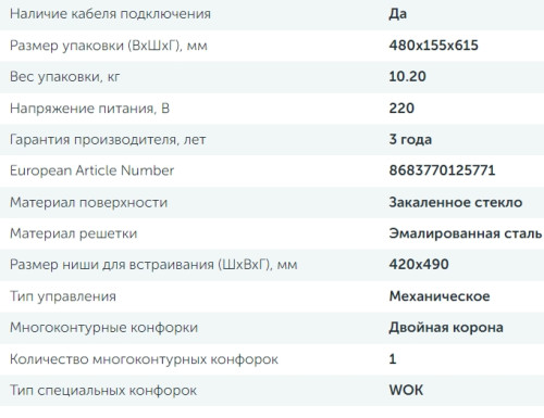 Газовая варочная панель Delvento (Делвенто) V45H35S001