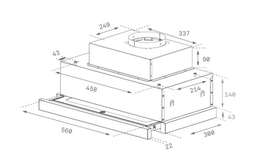 Встраиваемая вытяжка Teka (Тека) CNL 6815 PLUS INOX