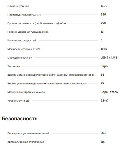 Вытяжка Krona (Крона) VENERA 600 black PB