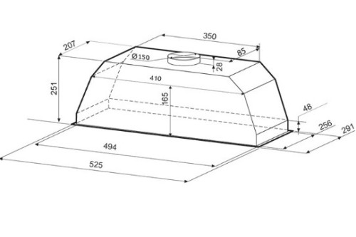 Вытяжка Krona (Крона) Ameli 600 inox PB