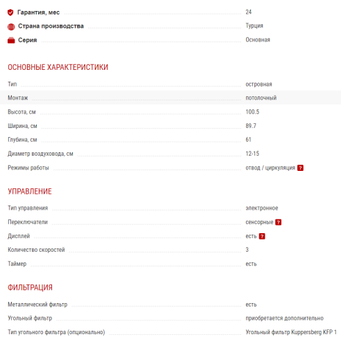 Вытяжка Kuppersberg (Купперсберг) DUDL 8 GB