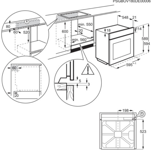 Электрический духовой шкаф Electrolux (Электролюкс) OEF5H50V