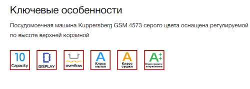 Встраиваемая посудомоечная машина Kuppersberg (Купперсберг) GSM 4573