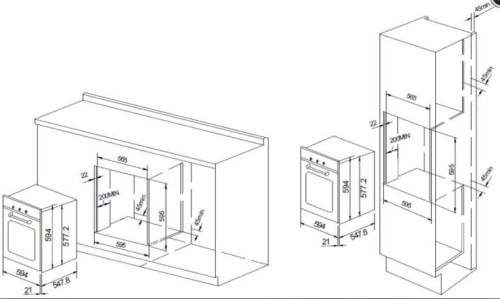 Электрический духовой шкаф Graude (Грауде) BE 60.2 W