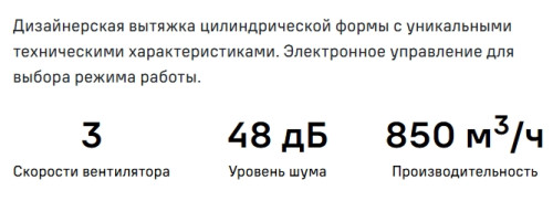 Вытяжка MAUNFELD (Маунфилд) DRUM Wall 35 чёрный