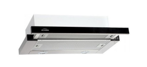 Вытяжка Elikor (Эликор) Интегра Glass 50 нерж. сталь/черное стекло