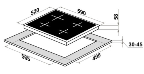 Индукционная варочная панель HOMSair (ХОМСэйр) HIC64SWH