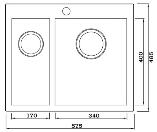 Кухонная мойка Seaman Eco Marino SMV-Z-575 Standart