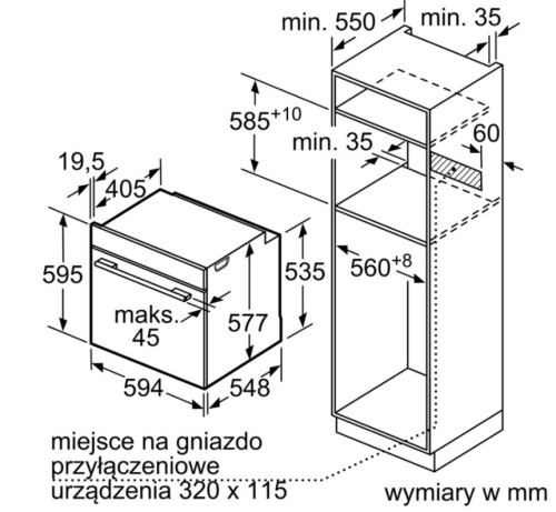 Электрический духовой шкаф Bosch (Бош) HBG635BB1