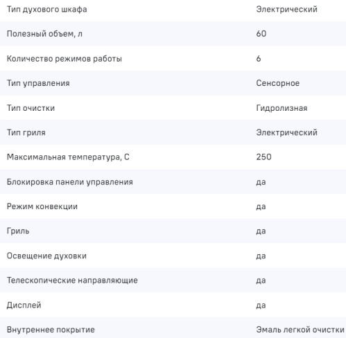 Электрический духовой шкаф MAUNFELD (Маунфилд) AEOD6063W