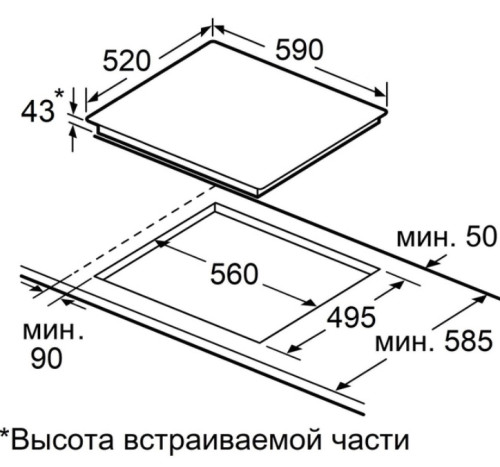 Электрическая варочная панель MAUNFELD (Маунфилд) CVCE593TPBK