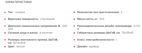 Газовая варочная панель GEFEST (Гефест) ПВГ 2150-01 К92