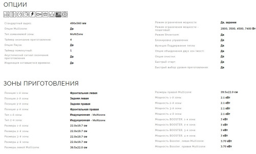 Индукционная варочная панель Smeg (Смег) HOBD472D